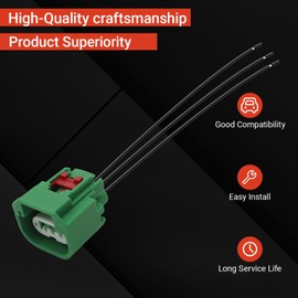 Powkos Headlight Connector Wiring Harness 68064997AA Compatible with Dodge Chrysler Jeep Headlight DRL Parking Light H13 9008 (2 Pcs)