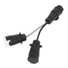 13 Pin Double Plug with 7 Pin Plug Tow Bar