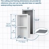 Qeke Shower Foot Rest for Shaving Legs, Matte White, 5.9"
