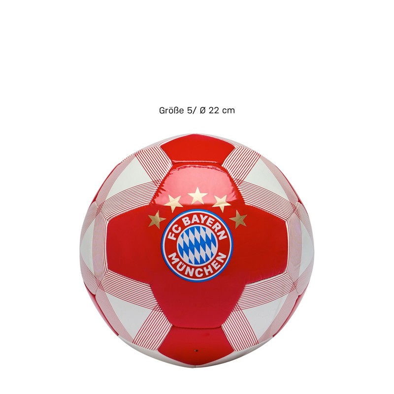 FC Bayern München Football | Size 5 | Red/White