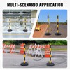 VEVOR Adjustable Traffic Delineator Post Cones, 2 Pack, Traffic Safety