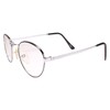 Round Silver Frame Old School True Vintage 80s 90s Reader