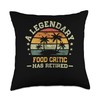 Sunset Retirement A Legendary Food Critic Has Retired Throw Pillow