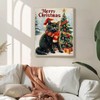 Christrmas Cat Painting Paint by Numbers Kits 16x20 inch Canvas
