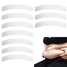 lyehip 10 Pcs Cotton Tummy Liners for Sweat Rash Under Belly, 69x11cm Plus Size Absorbent Pads for Men & Women, Soft Under Belly Sweat Liners to Prevent Skin Irritation