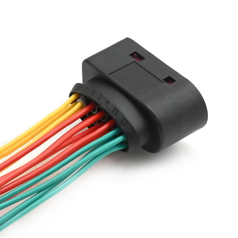 Vkinman 2 Pcs 68305265AA Headlight Connector Harness Pigtail Xenon HID,