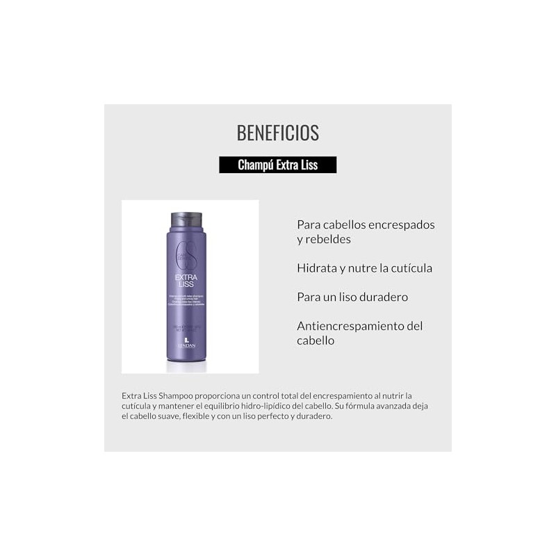 Lendan Extra Liss Intense Smooth Relax Shampoo, 10.8 Ounce/300ml
