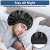 Silk Bonnets for Men, Satin Bonnet for Sleeping, Adjustable Hem