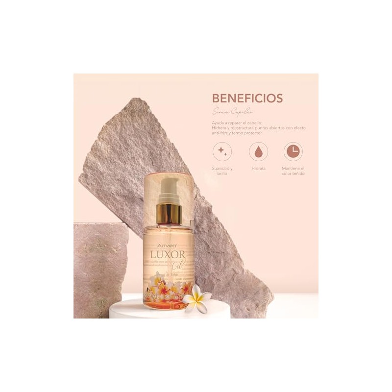 Anven Luxor Oil Serum Capilar con Monoi de Tahití Anti-Frizz