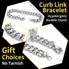 Cuban Link for Men Bracelet Silver Chain Bracelet