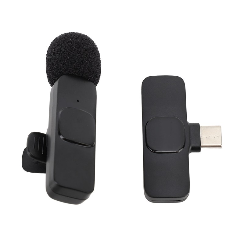 Wireless Lavalier Microphone Noise Cancelling 360° Sound 20m Range Professional