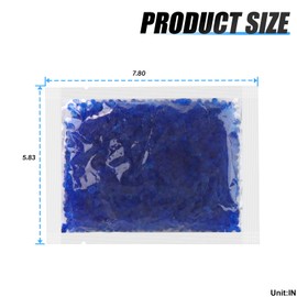 MEANLIN 4PCS Blue Silica Gel Desiccant Packets Premium Indicating Desiccant Beads, Blue to Pink Indicating for Use Industrial 3 and 4 Stage Filters