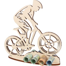 WORTGEFECHTE XL Money Gift Made of Wood Mountain Bike Gift Idea Bicycle Gift Voucher Packaging Funny Gift Money Gift for Women and Men (Mountain Bike)