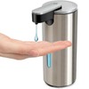 Stainless Steel Automatic Soap Dispenser, 2 Counts Touchless Electric Sensor