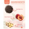 TeeLux Decaf Peach Ginger Black Tea, Decaffeinated Black Tea Flavored