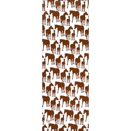 [Dyed Anbo] Tenugui "Horse Horse Chestnut Hair (Brown)" Hand-dyed 100% Cotton, Tokuoka, Made in Japan, 13.8 x 39.4 inches (35 x 100 cm), Chestnut wool (brown)