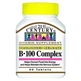 21st Century Complex B-100 Prolonged Release - 60 Caplets, Pack of 3