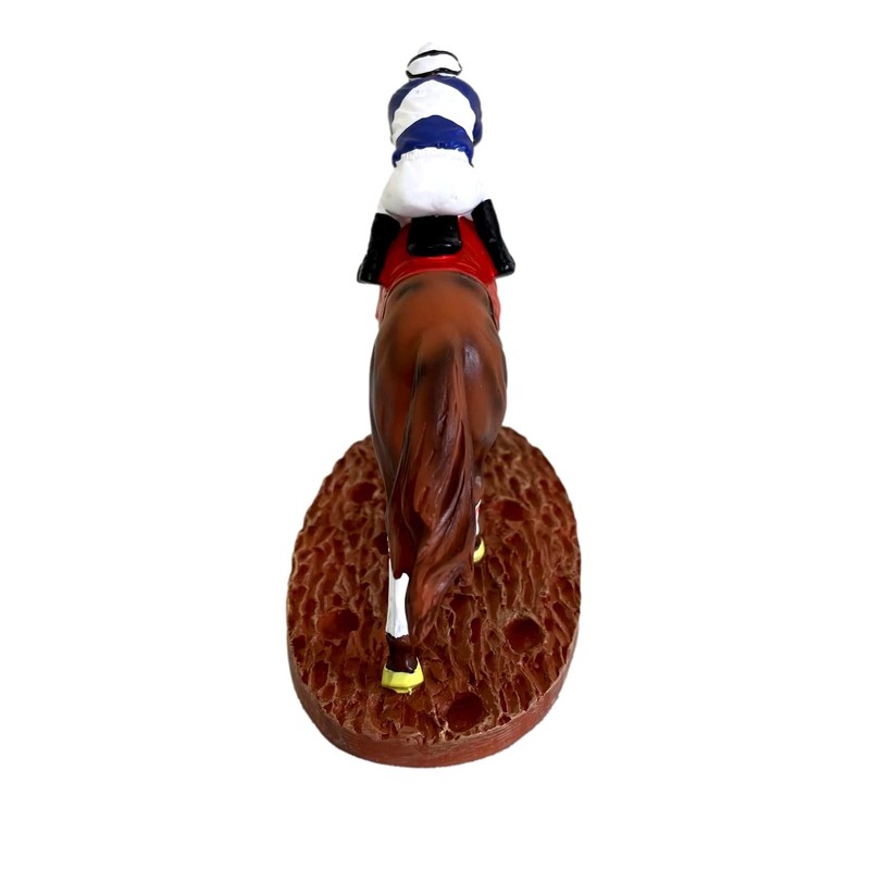 Race Horse Figurine Statue Decor Thoroughbred with Jockey Horse Racing