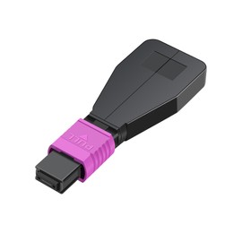 Buacoz OM4 Multimode MPO Female Fiber Optic Loopback Test Cable, MPO/UPC 24 Core Fiber Loopback Tester Cable, Duplex 50/125μm, Ideal for 40G 100G Networks and QSFP Testing