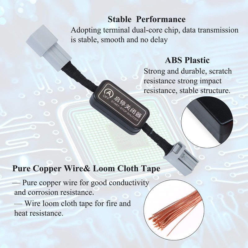 Tectary Auto Start Stop Eliminator Compatible with Honda CR-V Accessories