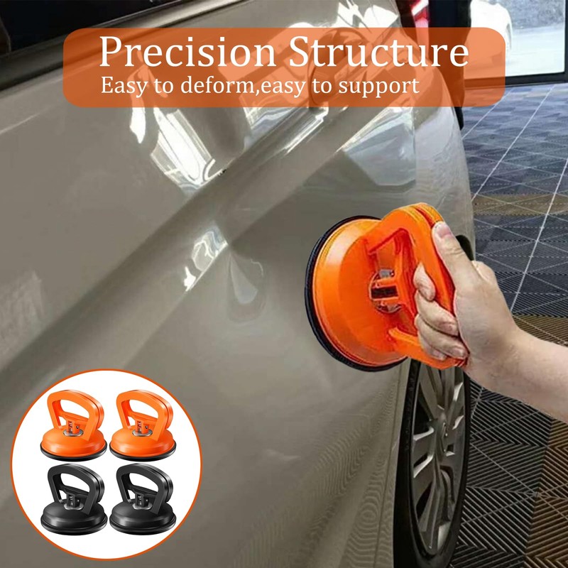 FveVqe 4 PCS Dent Puller, Powerful Car Dent Puller, Car