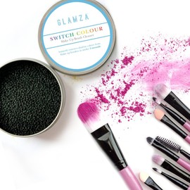 Glamza Make-up Pinsel Reinigungs-Schwamm, SWITCH COLOUR - schneller Farben- und Lidschattenwechsel, schnelle Reinigung von Pinsel, Brush Cleanser Sponge
