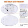 Facon 12V Single Dome RV Pancake Light with On&Off Switch,