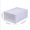 LYNICESHOP White 20 Pack Stackable Shoe Storage Box,Clear Plastic Shoe