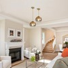 KCO Lighting 1 Light Pendant Lighting Gradient Gold Glass Pendant