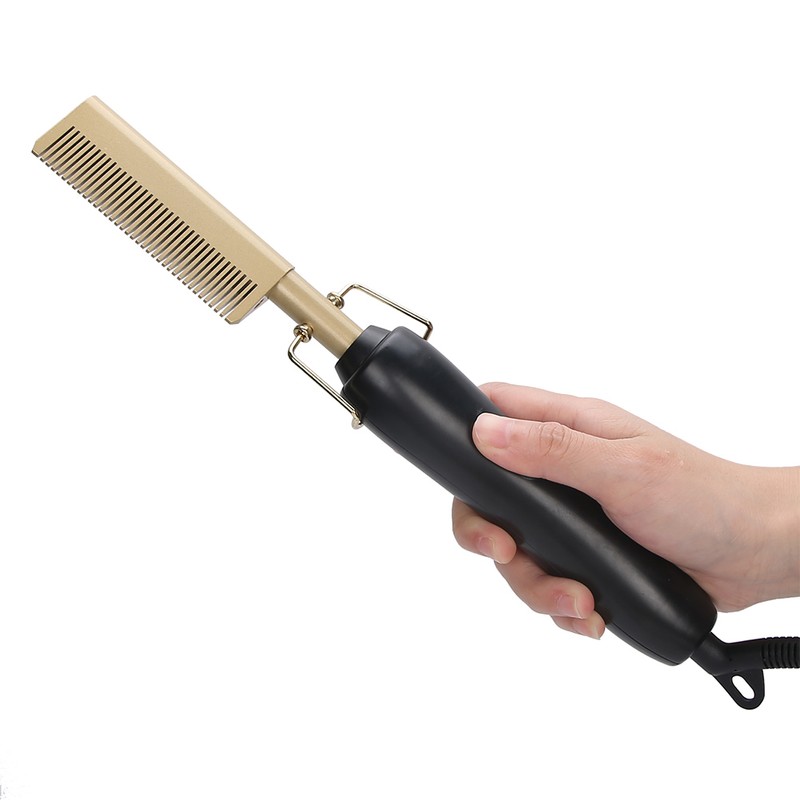 Hair Straightener Comb Wet Dry Dual Use Multi Functional Men