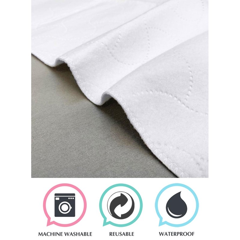 American Baby Company Waterproof Flat Reusable Multi-use Pad Protector, Quilt-Like