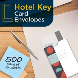 Guardian Key Holder - Pack of 500 Envelopes for Key Cards, Gift Cards, & More - 2 in x 3 in, Geometric