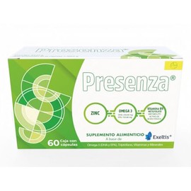 EXELTIS RETHINKING HEALTHCARE Presenza: Triptófano, Omega 3 (EPA 763.88 mg, DHA 250.00 mg), Vitaminas y Minerales