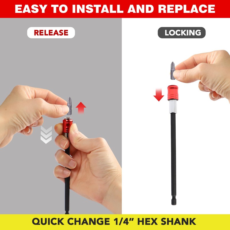 Dekton 2PC 1/4" Quick Release Bit- Fix Holder Pro -