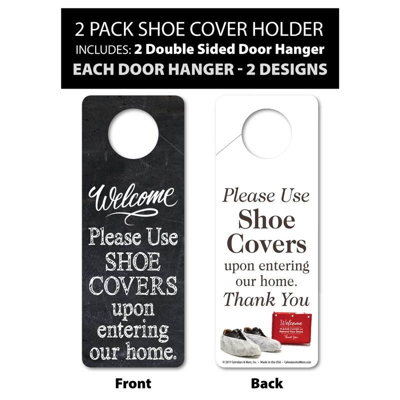 Foldable Shoe Cover Holder and Single Door Hanger with Designs