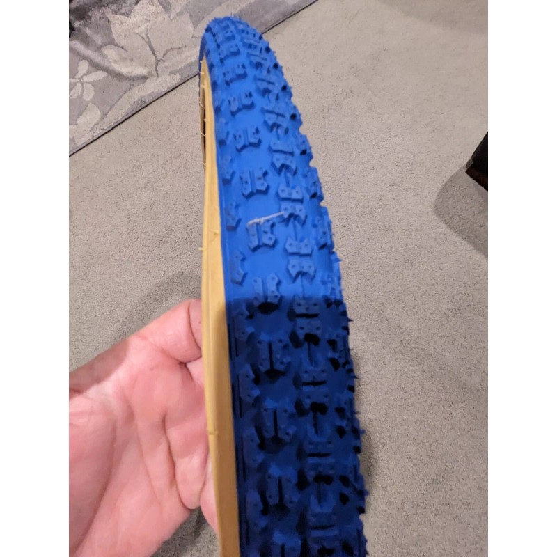 Duro ONE (1)DURO 26X 1.75 BLUE/ GUM WALL BMX, CRUISER