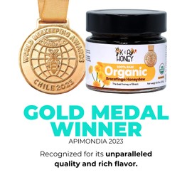 K&A HONEY Organic Bracatinga Honey | USDA Certified Organic | Award-Winning 100% Raw Honeydew | Rich in Antioxidants & Minerals | Natural Sugar Alternative | 8.47 oz
