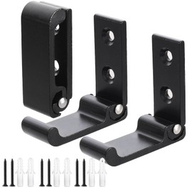 Pstyle. PST-167 PST-167 Hanging Hooks Foldable Wall Hangers with Screws Set of 3 (Black)