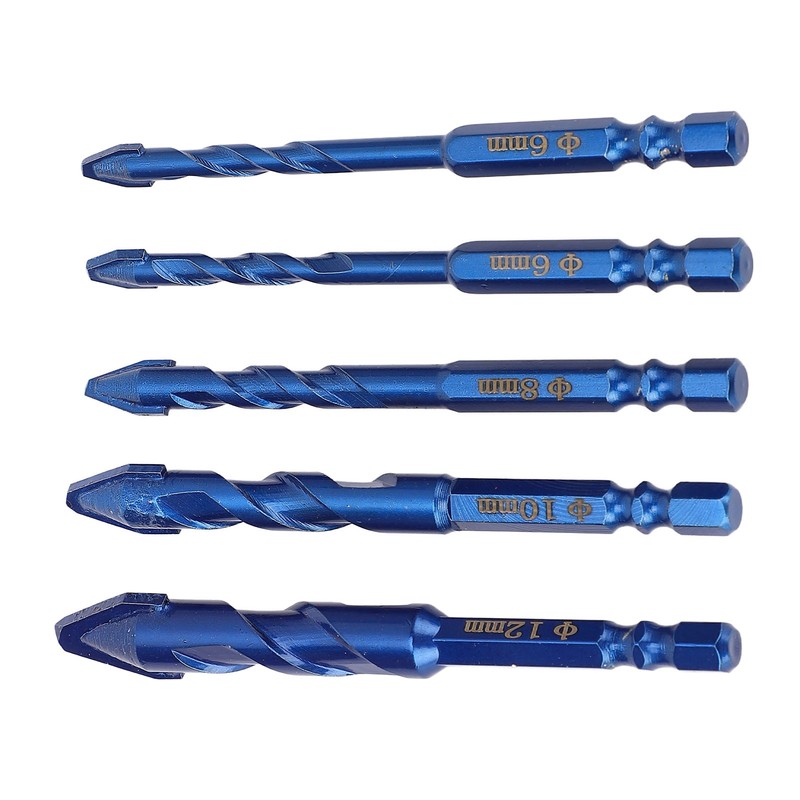5Pcs Crooked Head Eccentric Drill Special High Strength Twist Bit