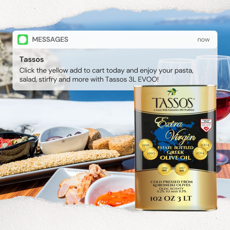 Tassos Extra Virgin Greek Olive Oil (Tassos) 3L