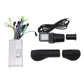 36V 48V 500W 28A Sine Wave 3 Mode Brushless Controller 128DX Half Twist Throttle Grip with Panel for Cycling
