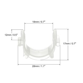 PATIKIL Sewing Bobbin Small Clips, 50 Pack Plastic Thread Clamps Spools Organizers for Craft DIY Embroidery, Clear
