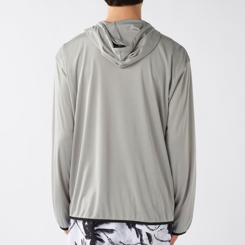 Ocean Pacific 515460 Men's Rash Guard UV Protection Hoodie, Plain,