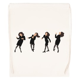 Wenig Kicks Beige Turnbeutel mit Kordelzug Drawstring Gym Bag Backpack