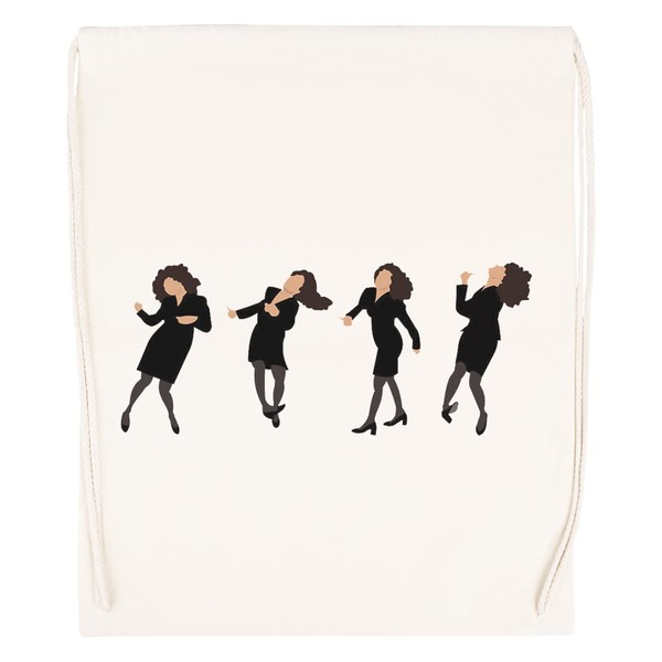 Wenig Kicks Beige Turnbeutel mit Kordelzug Drawstring Gym Bag Backpack