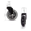 BF BRIGHTFIELD Office Chair Caster Wheels Set of 5 Heavy