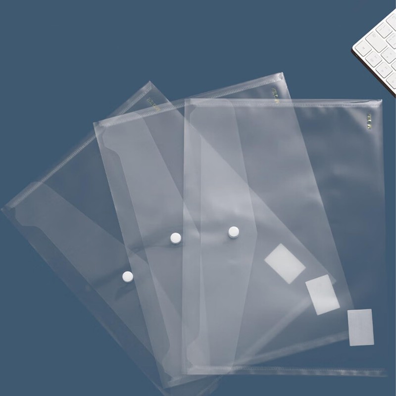 M&G 12 Pack Plastic Envelopes File Folders, Clear Folders for