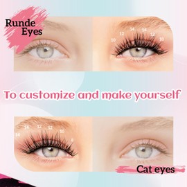 AIWEITA Lashes Clusters 120 Pcs Natural Cluster Eyelash DIY Cluster Eyelash Extensions Wispy Lashes Reusable Individual Lashes Cluster (W Shape,D-8-16mix)