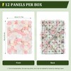 12 Pack Flower Wall Panels 16 x 24 inch 3D