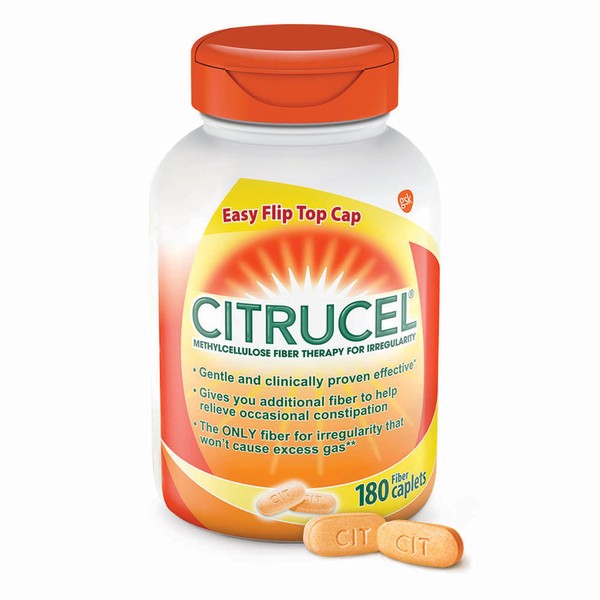 Citrucel Fiber Therapy Caplets for Irregularity, Easy to Swallow Methylcellulose